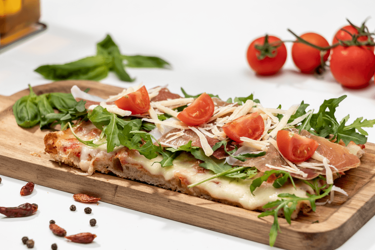 Crudo e Ruccola la felie